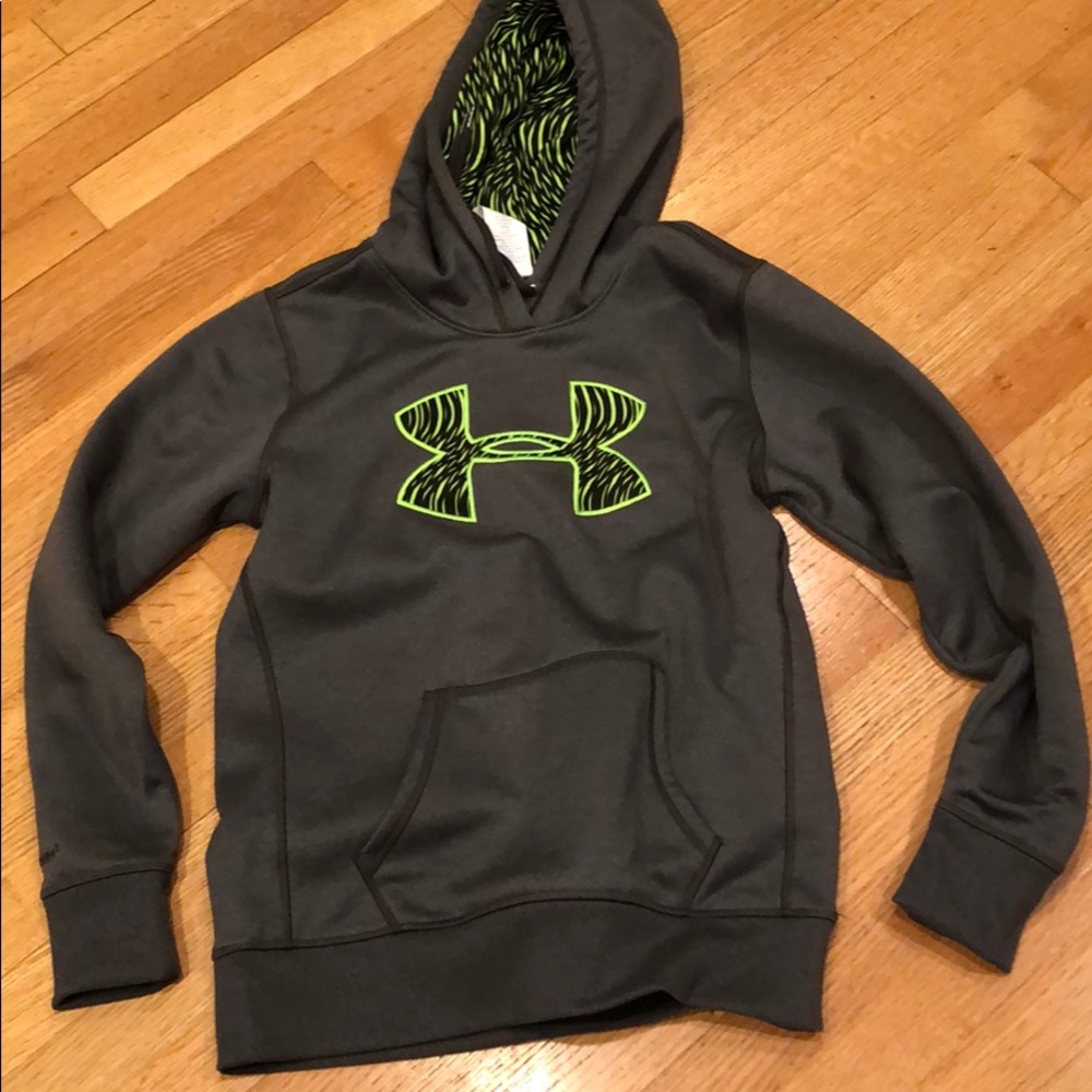 Under armor fleeced hoodie, cold gear